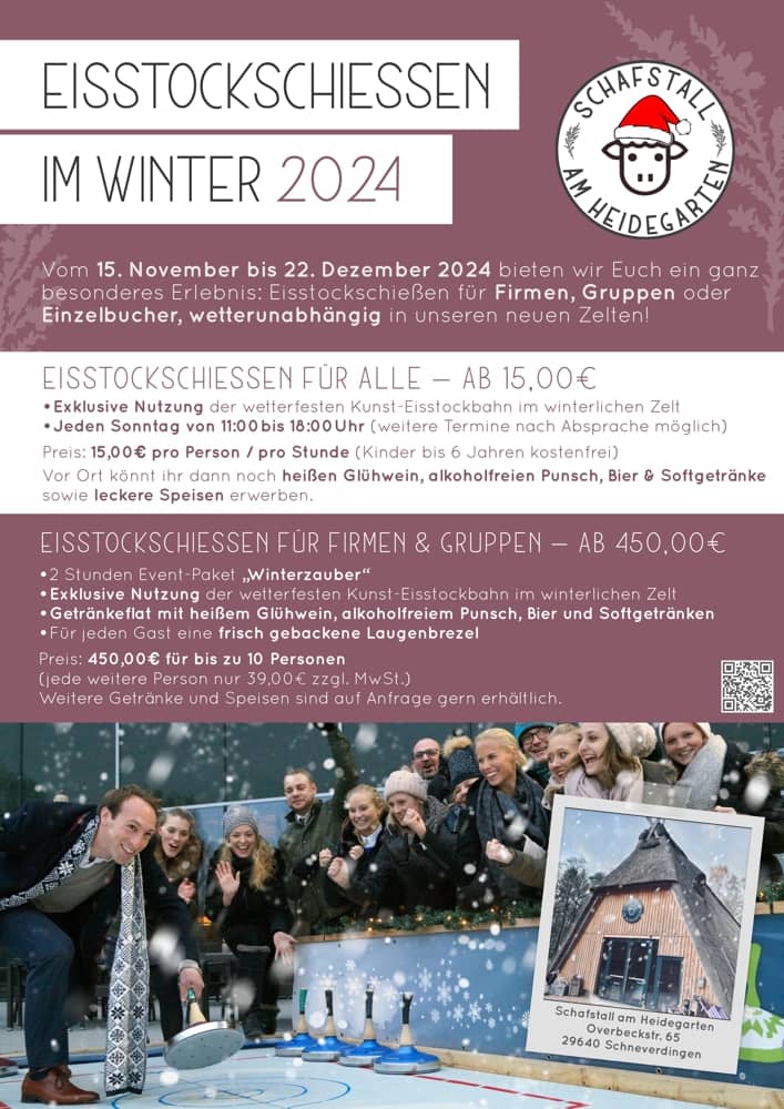 Eisstockschiessen Plakat 2024